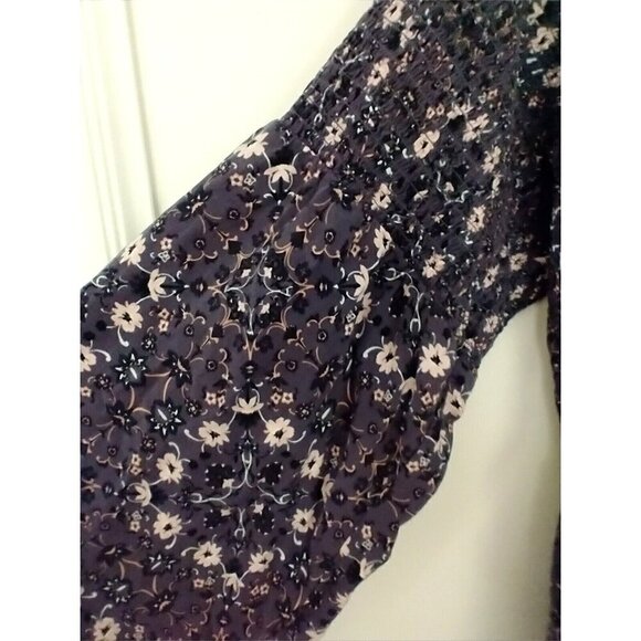 Torrid Challis Medallion Off-Shoulder Floral Smocked Skater Dress - Size 3 (3X) - Picture 5 of 10